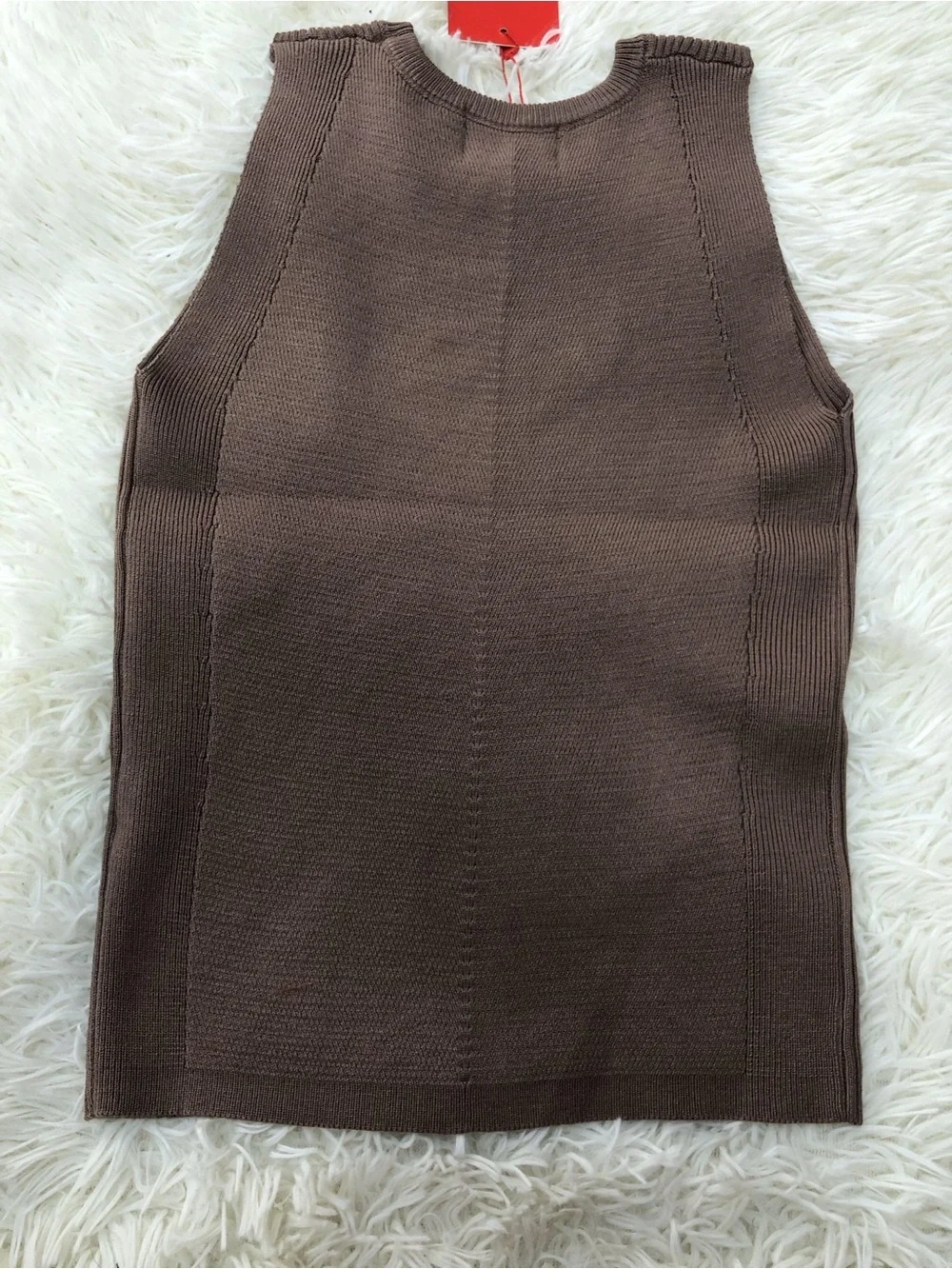 Diesel Taupe Ribbed Tank - Picture 5 of 6